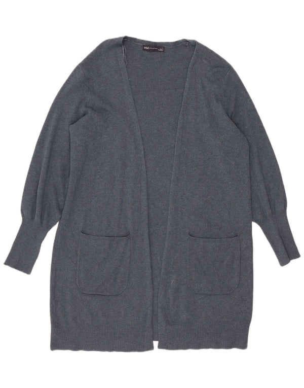 Pulover cardigan deschis pentru femei Marks & Spencer UK 14 Large Blue