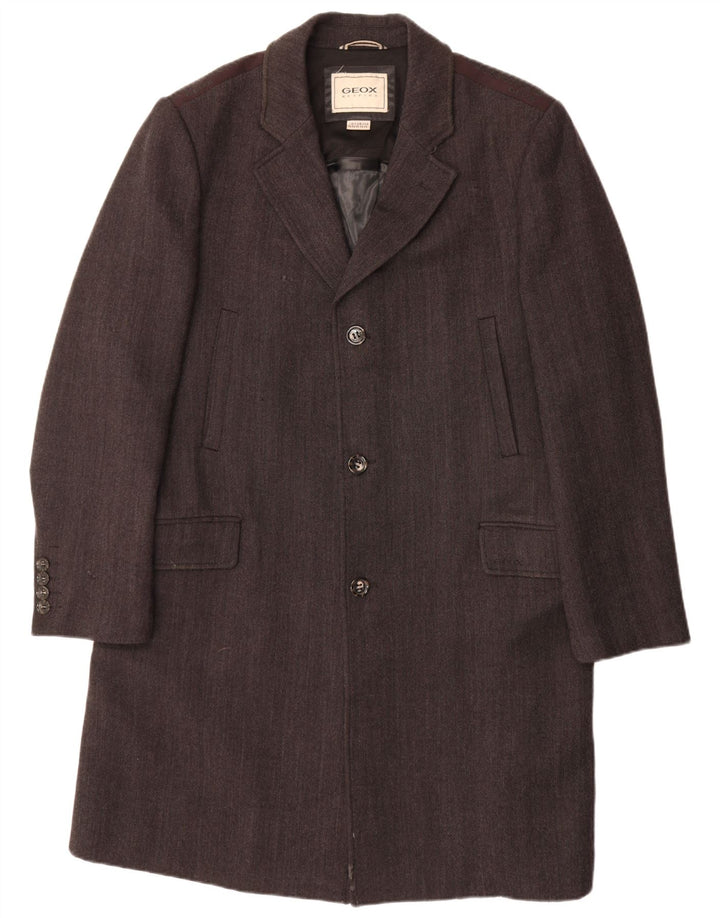 Palton pentru bărbați GEOX Marea Britanie 46 3XL Lână gri din spina de pește