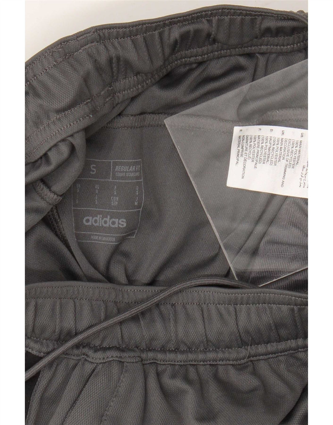 Pantaloni scurți sport pentru bărbați Adidas Regular Fit, gri poliester