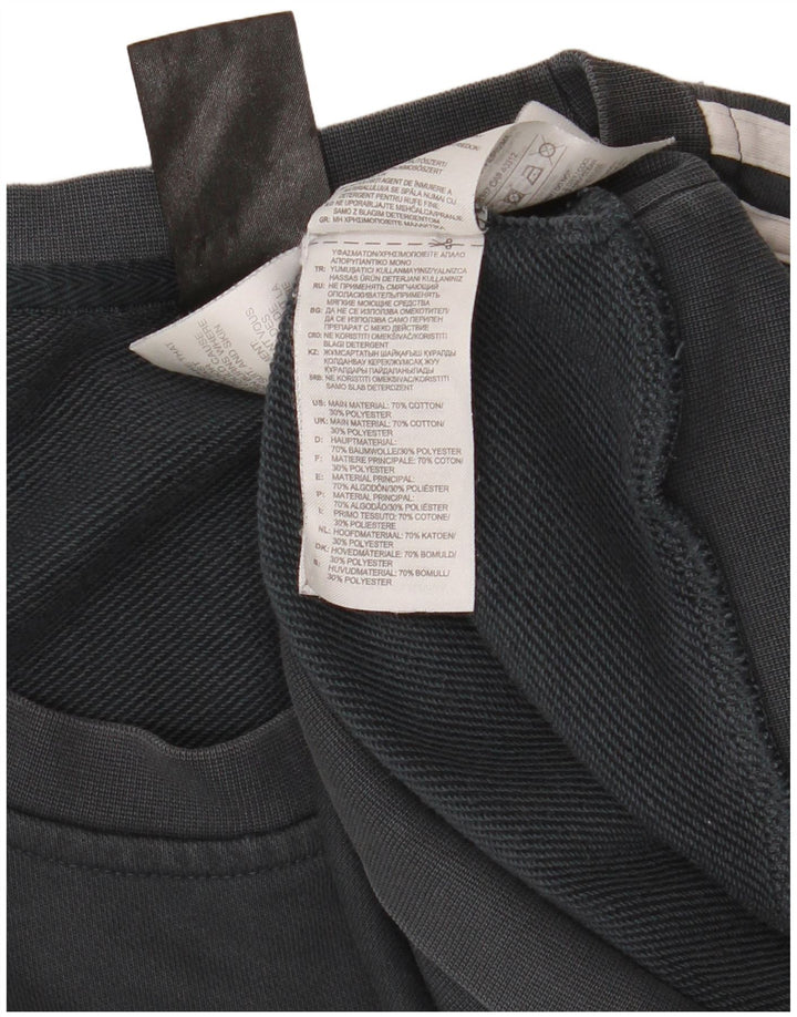 Hanorac pentru bărbați Adidas Real Madrid Pulover mare bumbac gri