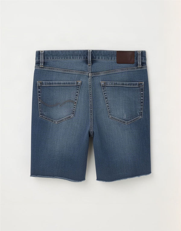 Pantaloni scurți Jack & Jones pentru bărbați, învechiți, slim, din denim, mari W34, bumbac albastru