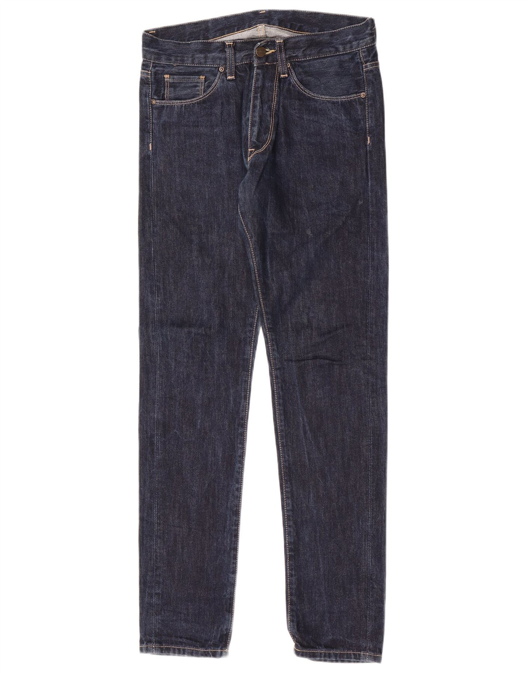 Blugi subțiri pentru bărbați Carhartt W28 L32 bumbac bleumarin