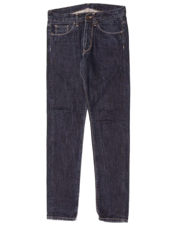 Blugi subțiri pentru bărbați Carhartt W28 L32 bumbac bleumarin