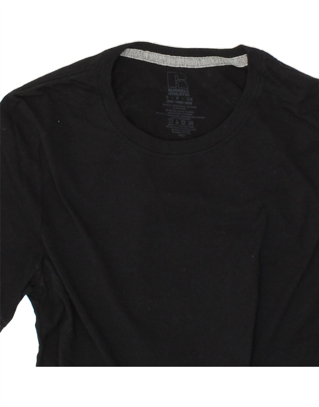 RUSSELL ATHLETIC Mens T-Shirt Top Small Black Cotton Vintage Russell Athletic and Second-Hand Russell Athletic from Messina Hembry 
