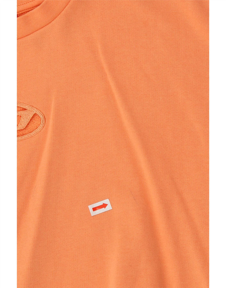 Hanorac cu grafic pentru fete Diesel Pulover 11-12 ani bumbac portocaliu