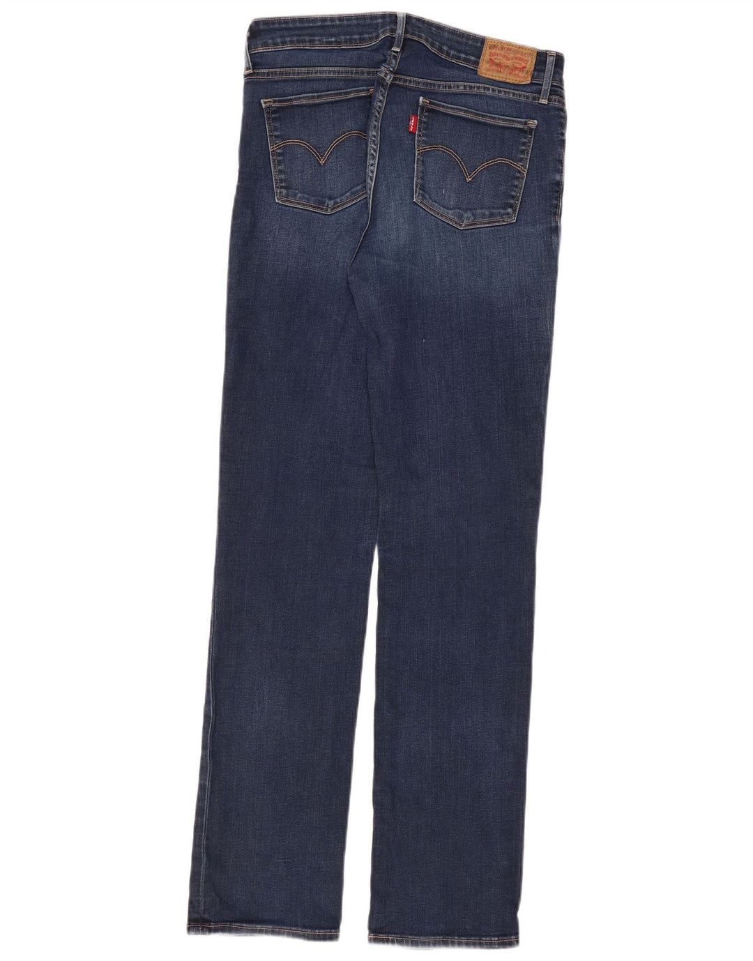 Blugi drepti pentru femei LEVI'S 714 L30 L32 Bumbac albastru