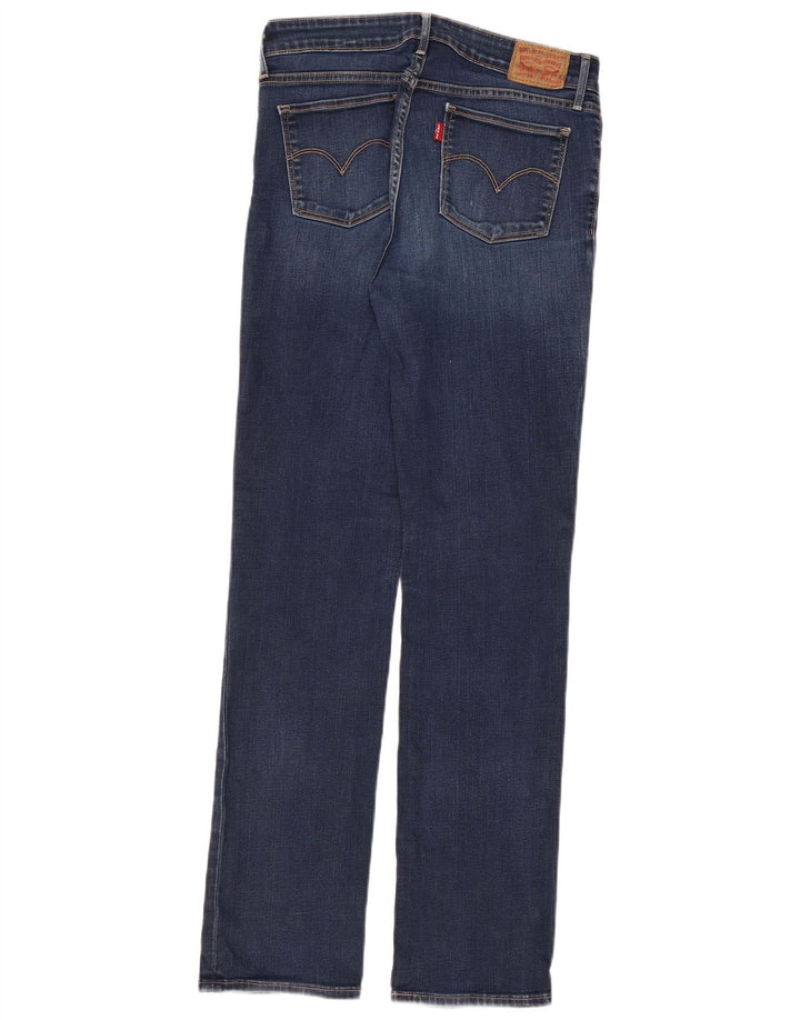 Blugi drepti pentru femei LEVI'S 714 L30 L32 Bumbac albastru