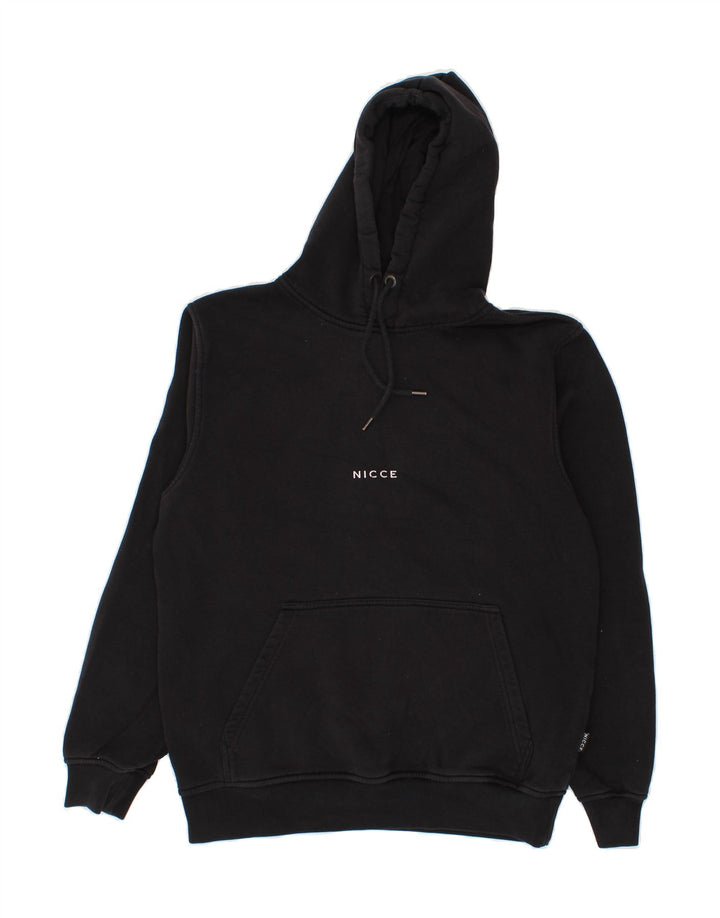 NICCE Mens Hoodie Jumper Small Black Cotton Vintage Nicce and Second-Hand Nicce from Messina Hembry 