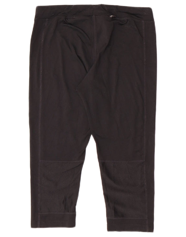 Leggings capri Nike Dri Fit pentru femei UK 10 Mic, negru, poliester Sport