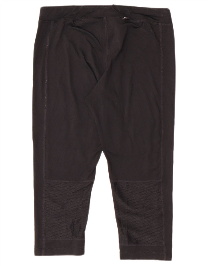 Leggings capri Nike Dri Fit pentru femei UK 10 Mic, negru, poliester Sport