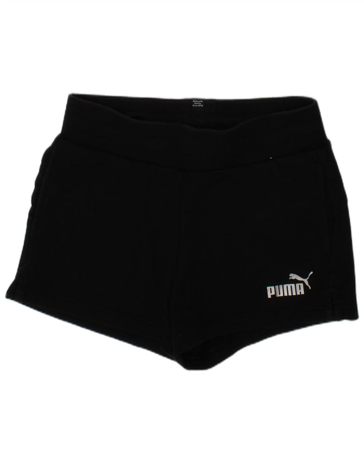Pantaloni Sportivi Puma Fete 13-14 Ani Bumbac Negru
