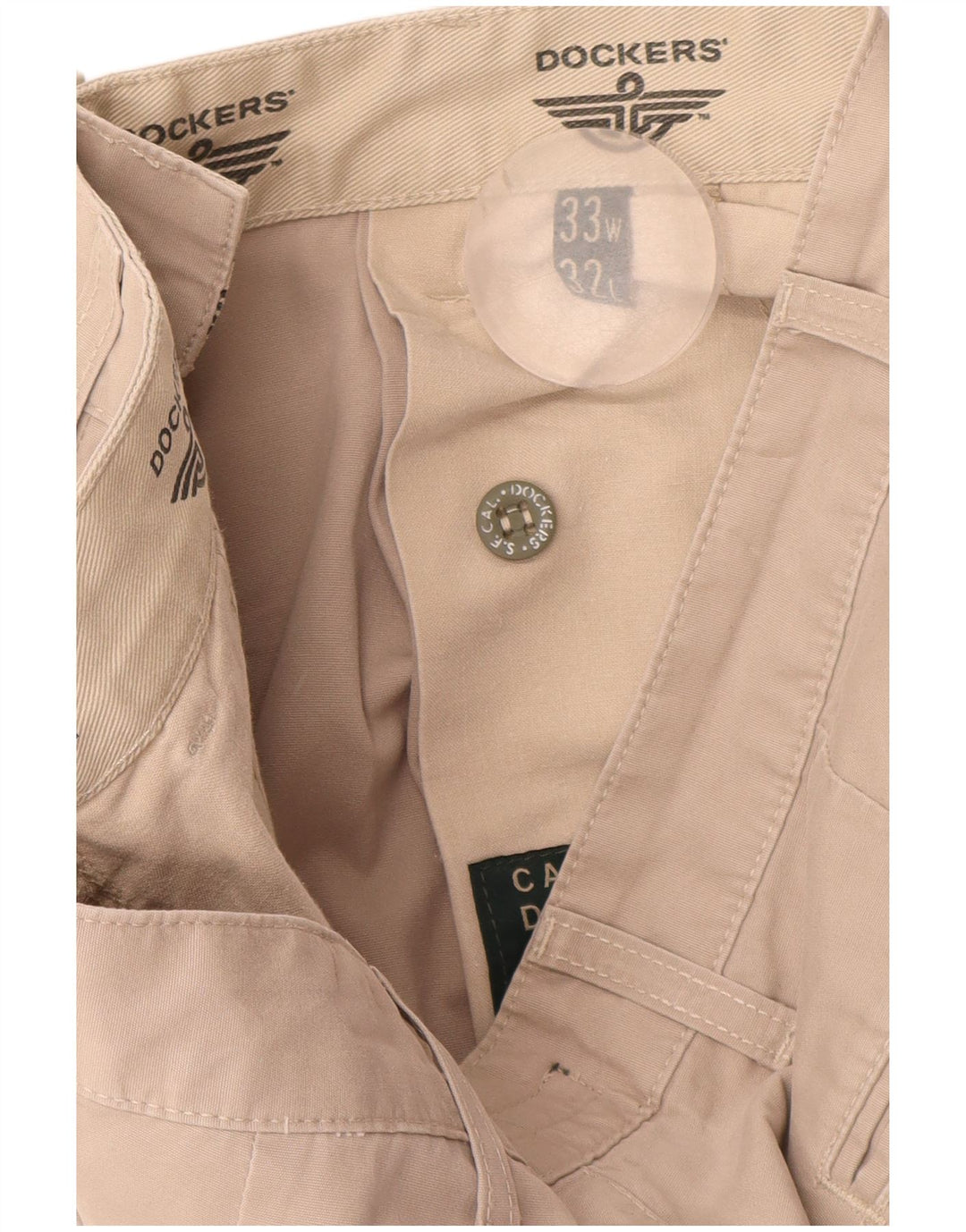 Pantaloni chino pentru bărbați DOCKERS L33 L30 bumbac bej