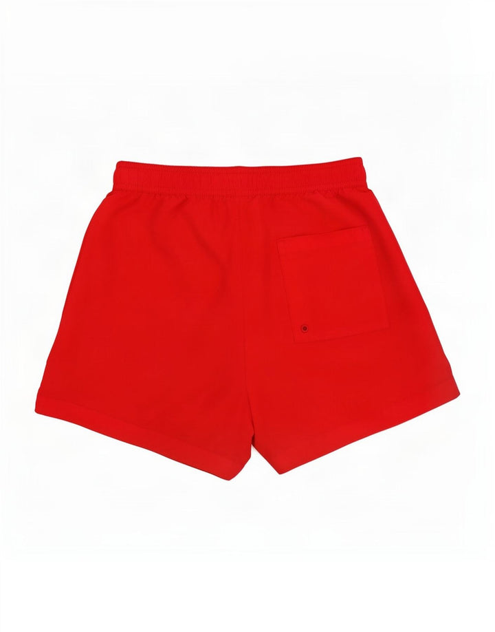 Pantaloni scurți de înot grafic Calvin Klein pentru bărbați, roșu, poliester color bloc