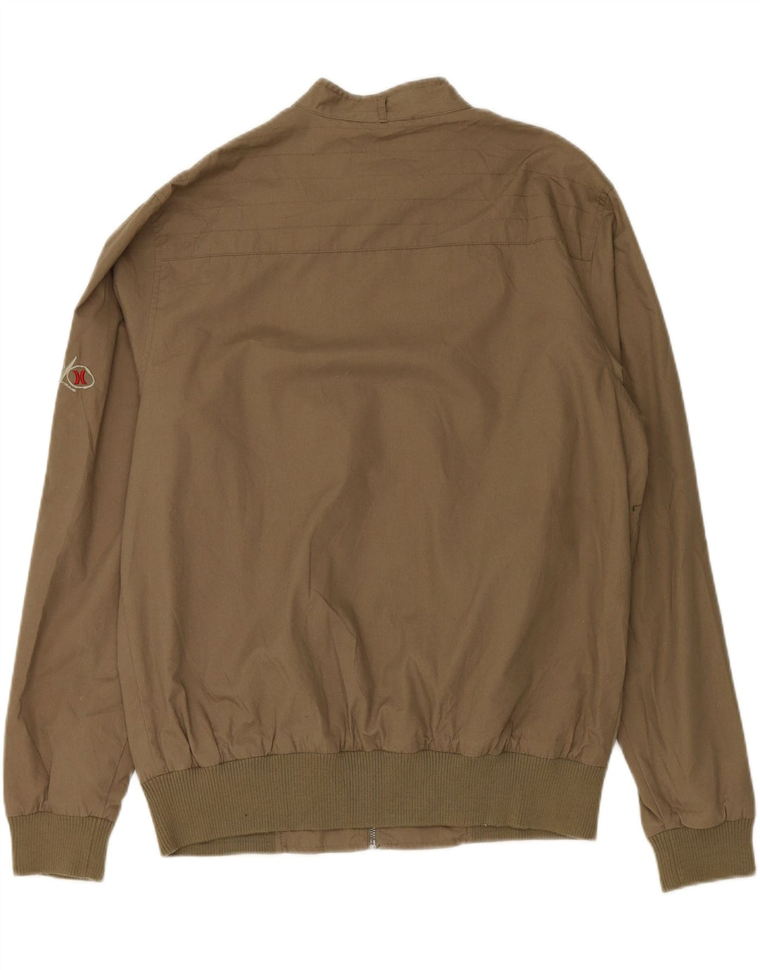 HURLEY Mens Bomber Jacket UK 42 XL Beige Vintage Hurley and Second-Hand Hurley from Messina Hembry 