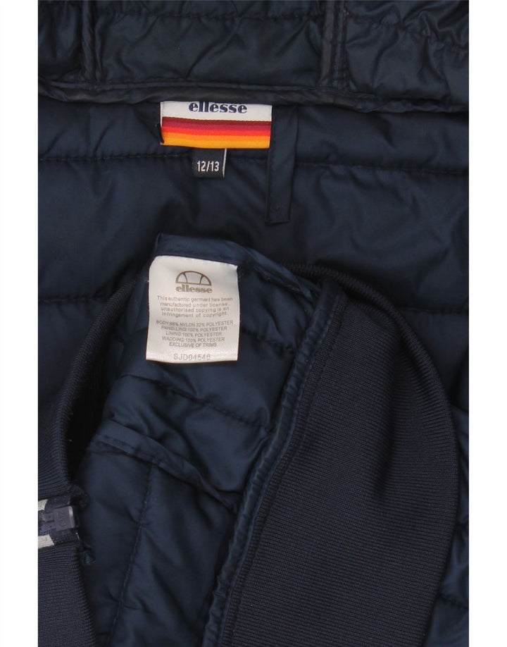 Jachetă căptușită cu glugă pentru băieți Ellesse 12-13 ani, gri, nailon color bloc