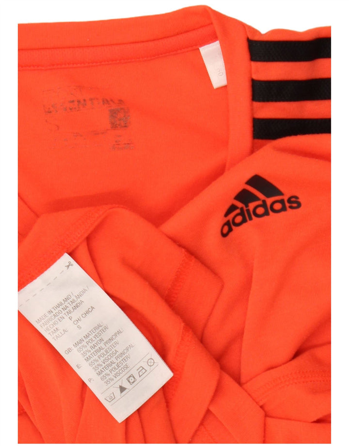 Tricou Adidas Climalite pentru bărbați Top mic poliester portocaliu