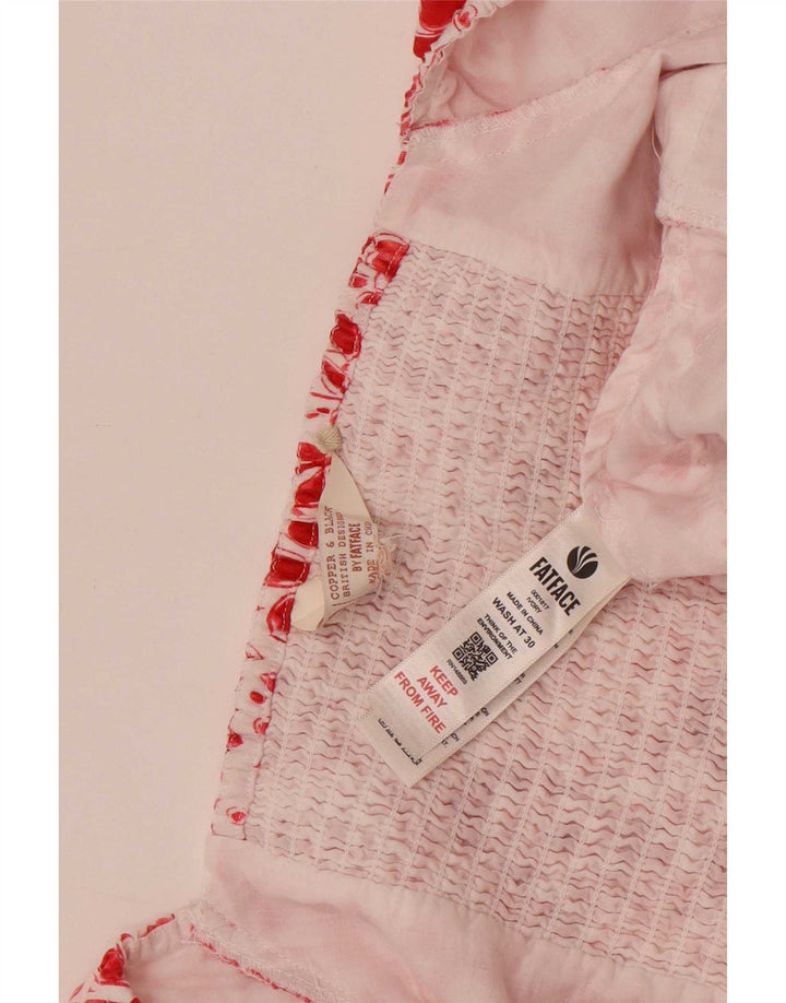Salopetă pentru femei Fat Face UK 12 Medium Red Floral Lyocell