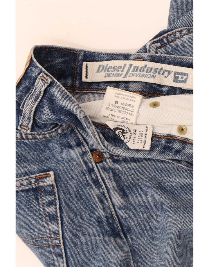 Blugi drepti pentru bărbați Diesel W34 L30 Bumbac albastru