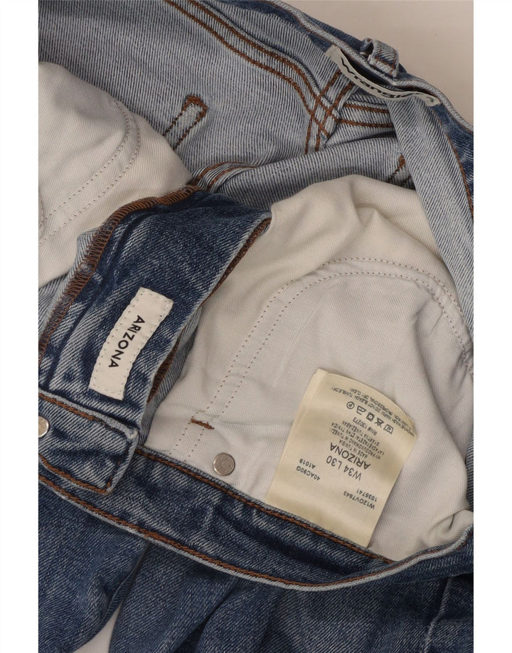 WRANGLER Blugi Distressed drepte pentru bărbați W34 L30 bumbac albastru