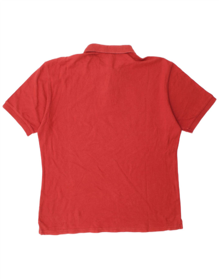 Tricou polo FILA pentru bărbați, bumbac roșu mediu
