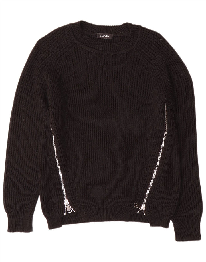 Max & Co. Pulover pentru femei cu gâtul cu barca UK 14 Medium Black
