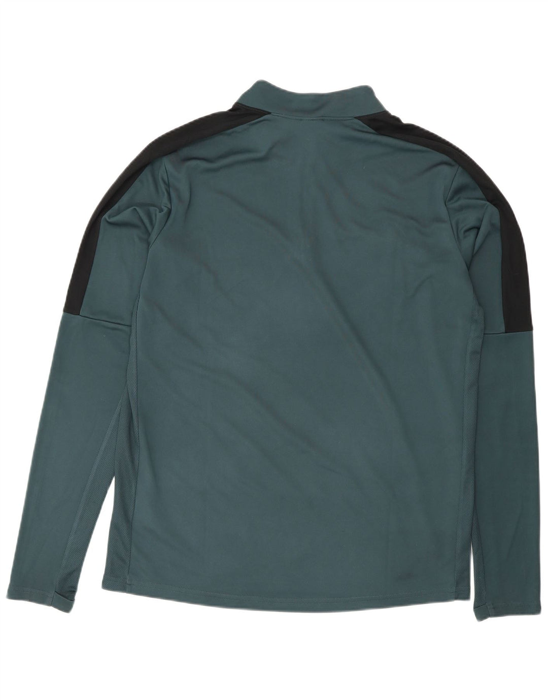 Top pentru bărbați Nike Dri Fit, cu fermoar, cu mânecă lungă, verde, poliester, sport