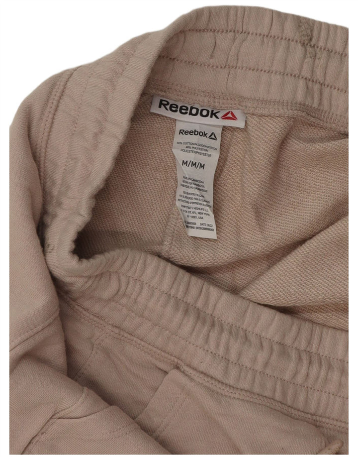 Pantaloni scurti sport Reebok pentru femei UK 14 Medium Beige Bumbac