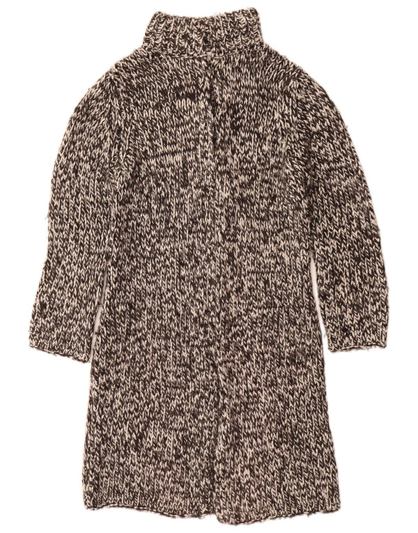 Pulover cardigan cu paragate Topshop pentru femei UK 12 Medium Negru cu pete acrilice