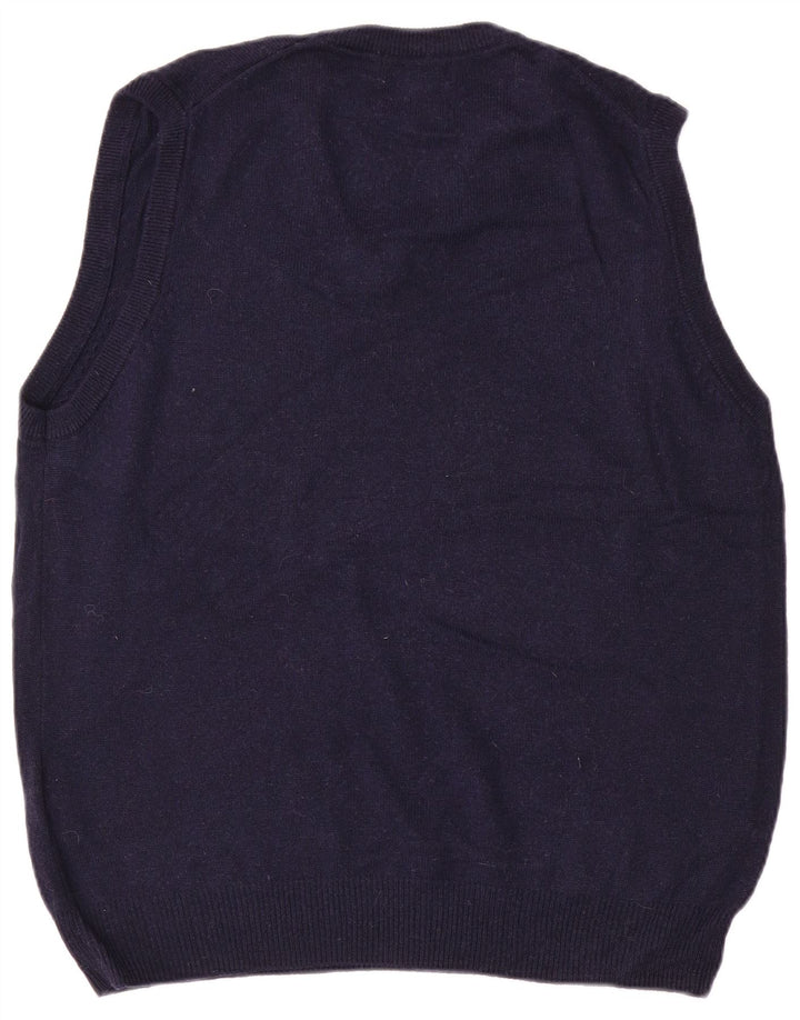 MARKS & SPENCER Bluză pentru bărbați Blue Harbour Vest Tank Top Lână medie bleumarin