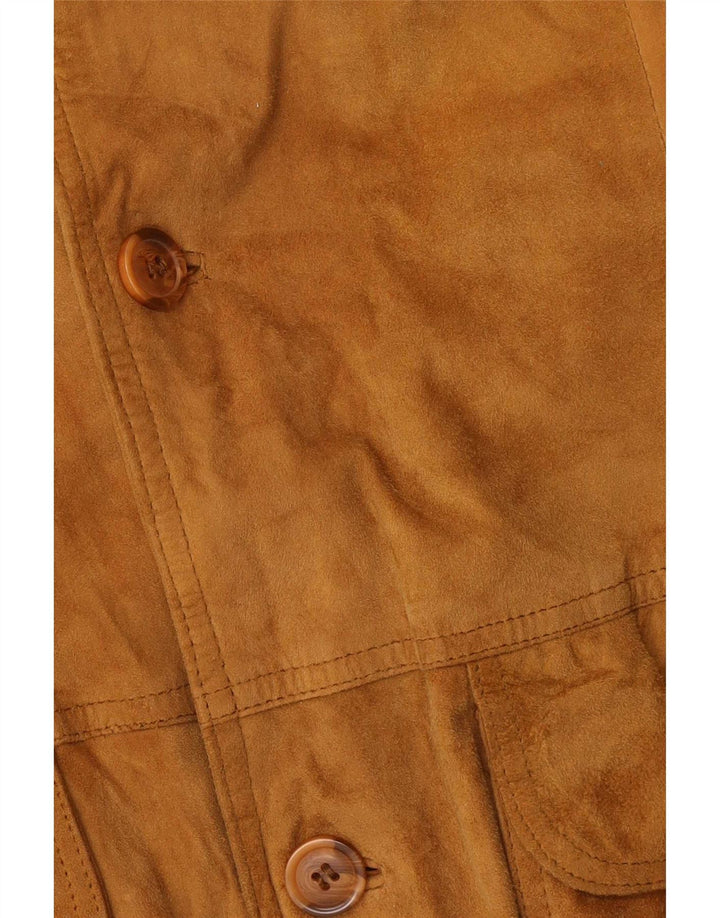 Bomber vintage pentru bărbați din piele intoarsa IT 54 2XL din piele bej