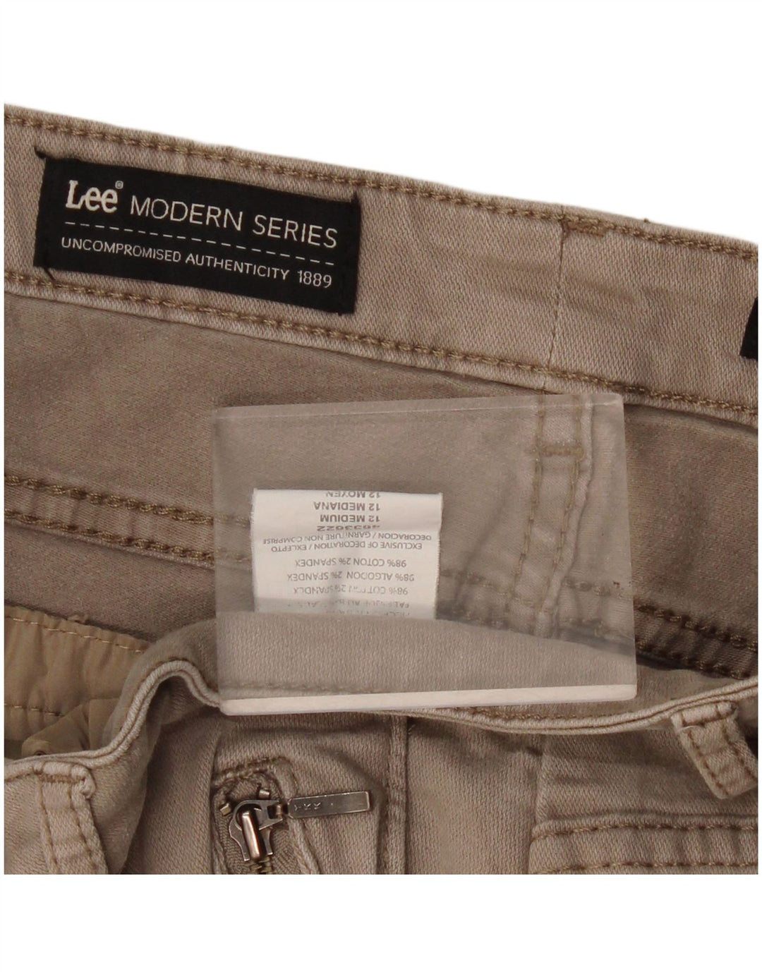 Pantaloni cargo drepti pentru femei Lee Modern Series US 12 Large W32 L29 Beige