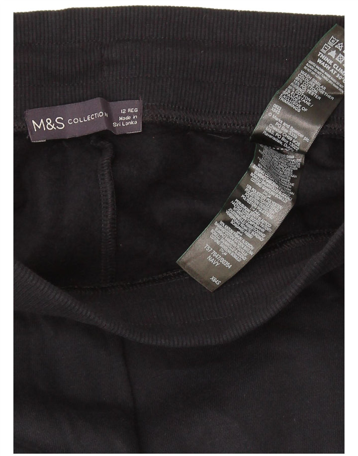 MARKS & SPENCER Pantaloni de trening pentru femei UK 12 Medium bleumarin Bumbac
