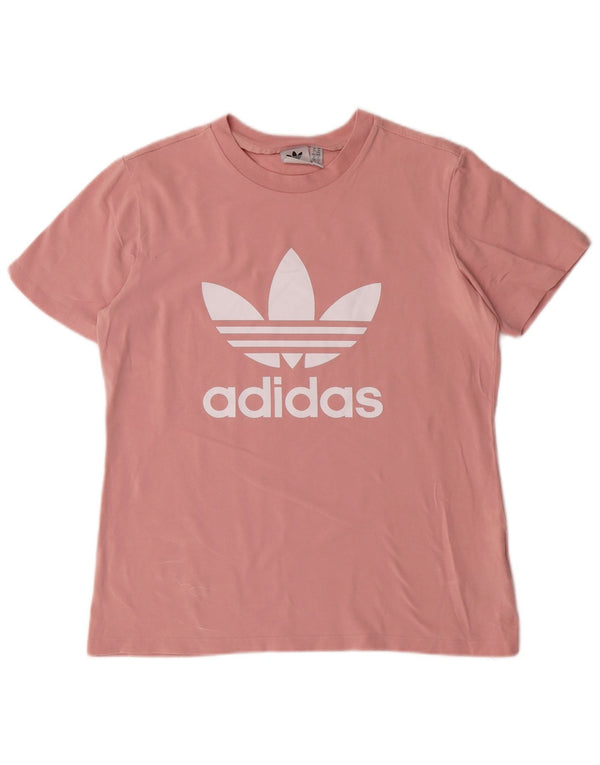 Tricou grafic ADIDAS pentru femei Top UK 14 Medium Pink Bumbac
