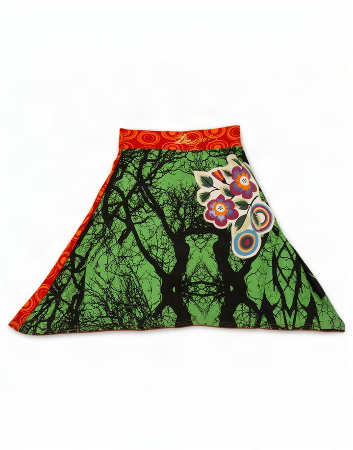 Fusta A-Line Desigual Womens Model Abstract Medium W26 Multicolor