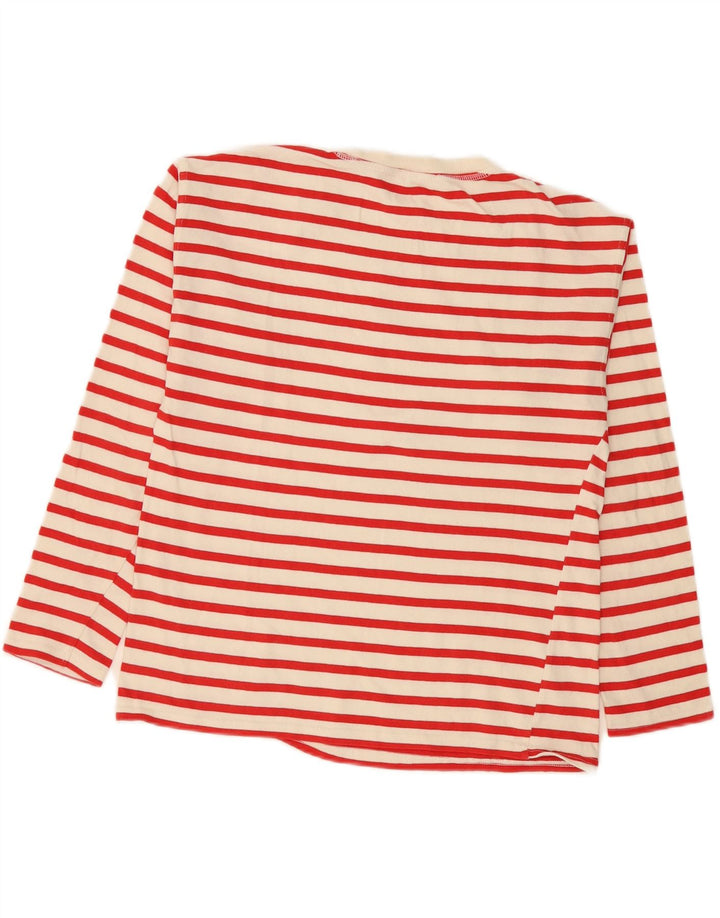 Top pentru femei Zara cu mânecă lungă UK 14 Medium în dungi alb
