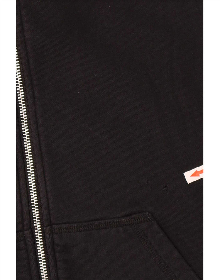 Pulover Nike pentru bărbați, cu fermoar, bumbac, negru