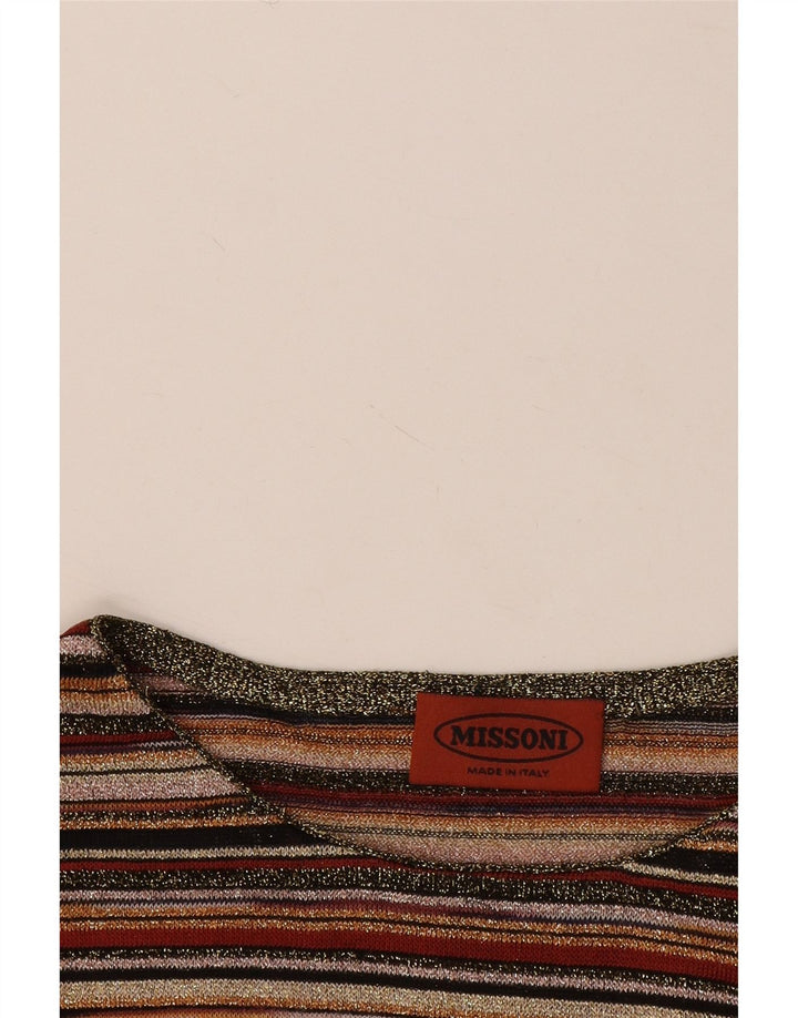 Bluză Missoni Femei Top UK 12 Medium Multicolore Dungi
