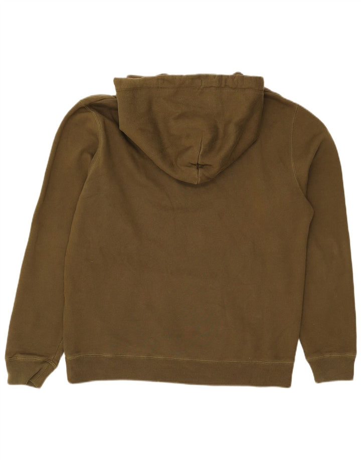 Pulover Jack Wills pentru bărbați cu glugă cu grafică, bumbac verde mediu