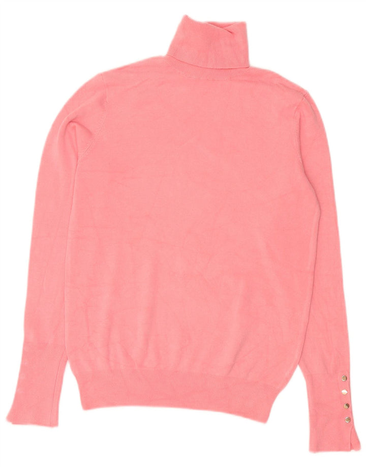 Pulover pentru femei cu gât rulat Zara UK 10 mic roz