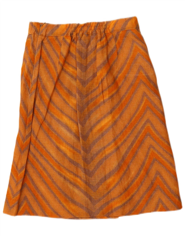 STIZZOLI Fustă A-Line Femei IT 42 Medium W28 Orange Dung Viscose