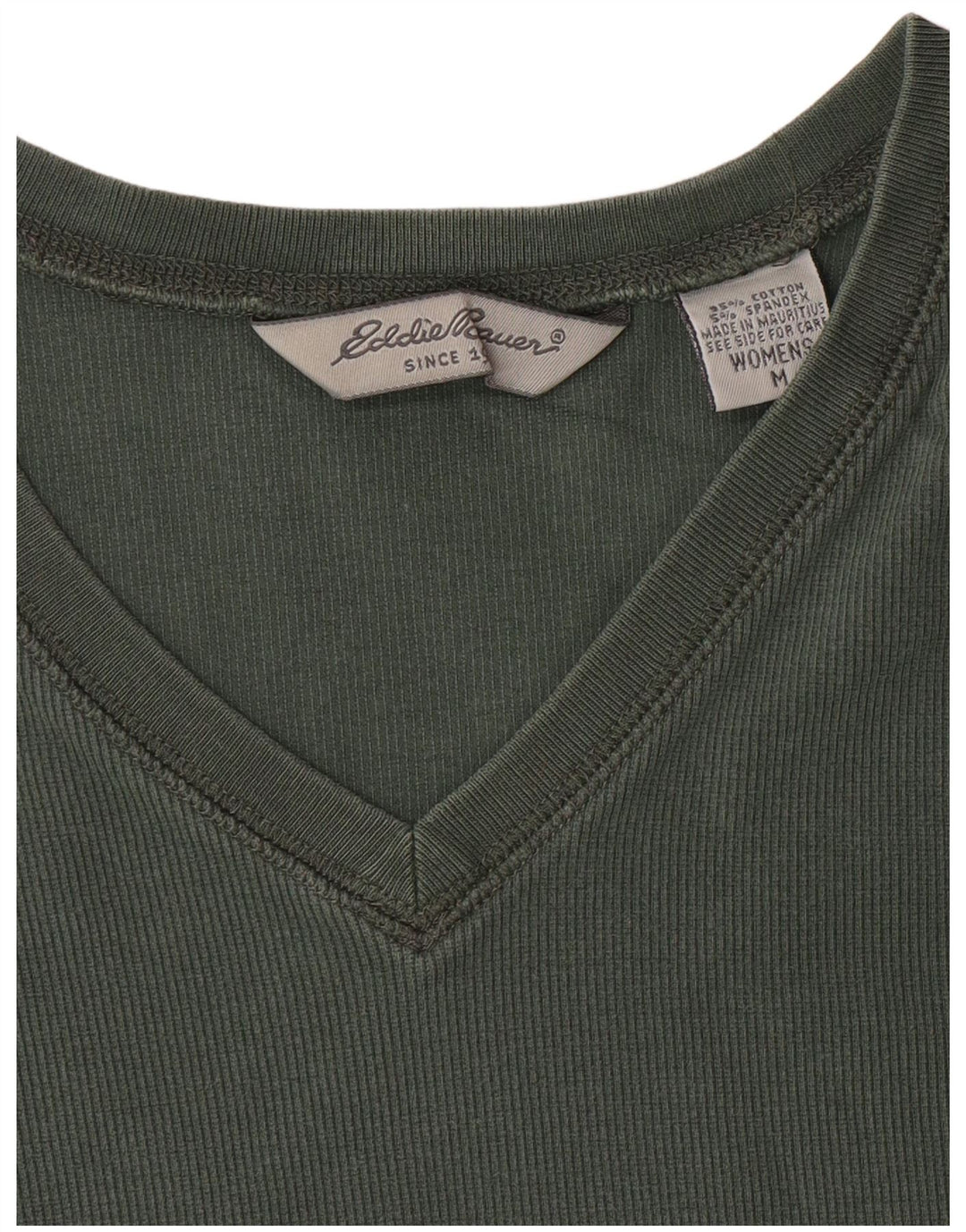 EDDIE BAUER Tricou pentru femei Top UK 14 Bumbac verde mediu