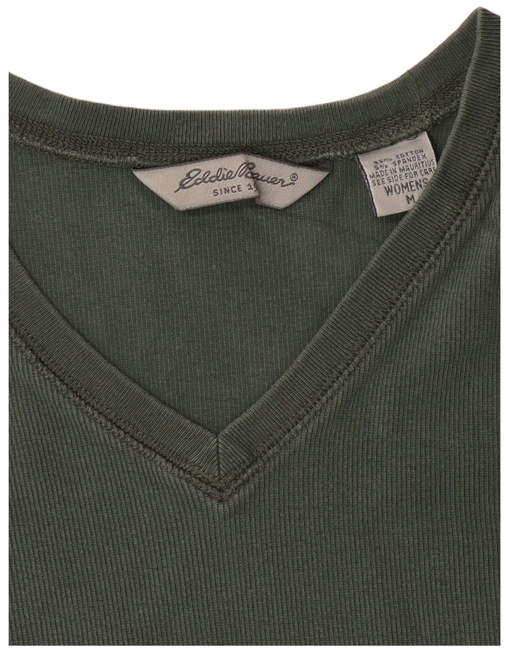 EDDIE BAUER Tricou pentru femei Top UK 14 Bumbac verde mediu