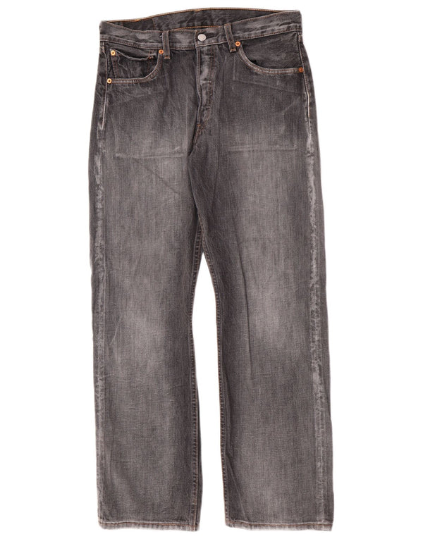 Blugi drepti pentru bărbați Levi's 501 W32 L30 bumbac gri