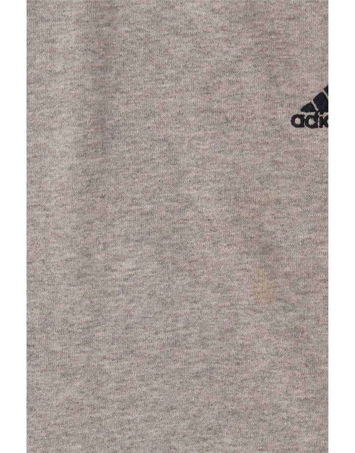 Pulover pentru bărbați ADIDAS 2XL, bumbac color bloc, gri
