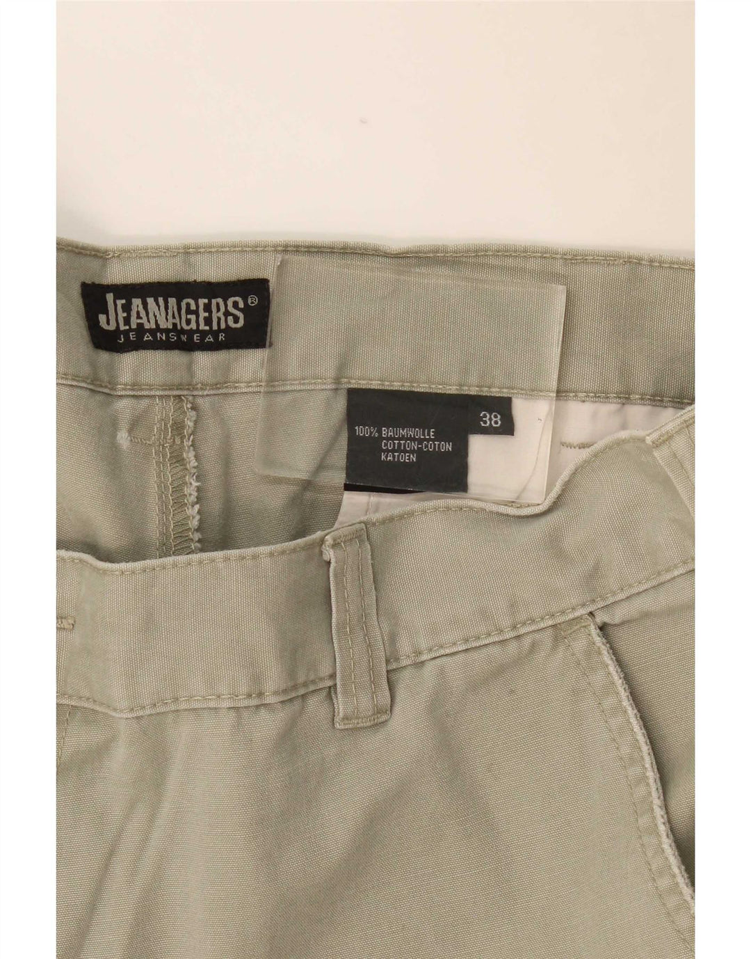 Pantaloni scurți cargo Jeanagers pentru bărbați W38 XL bumbac kaki