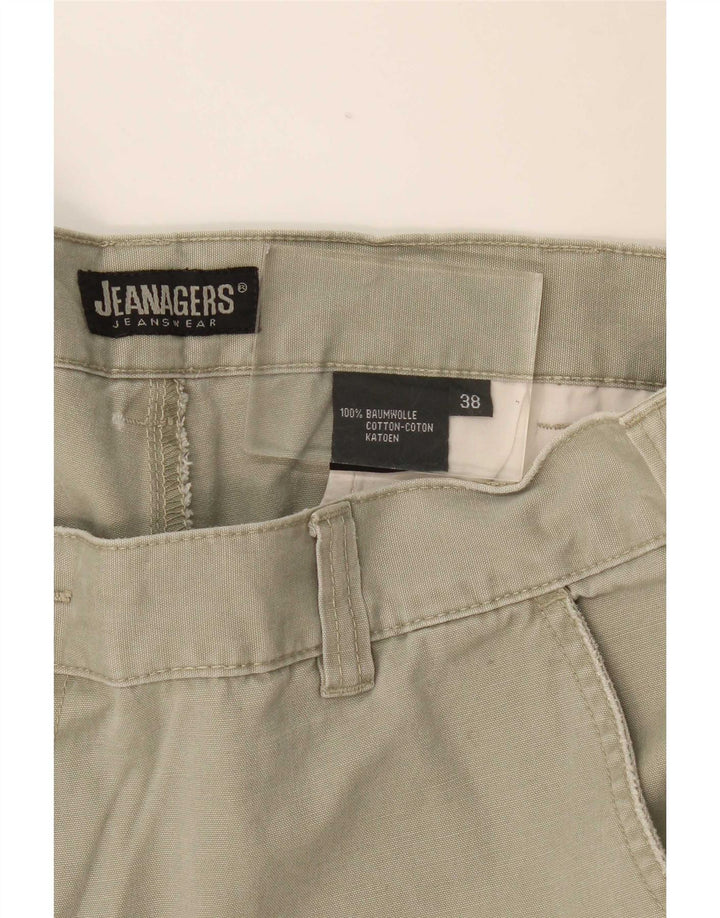 Pantaloni scurți cargo Jeanagers pentru bărbați W38 XL bumbac kaki