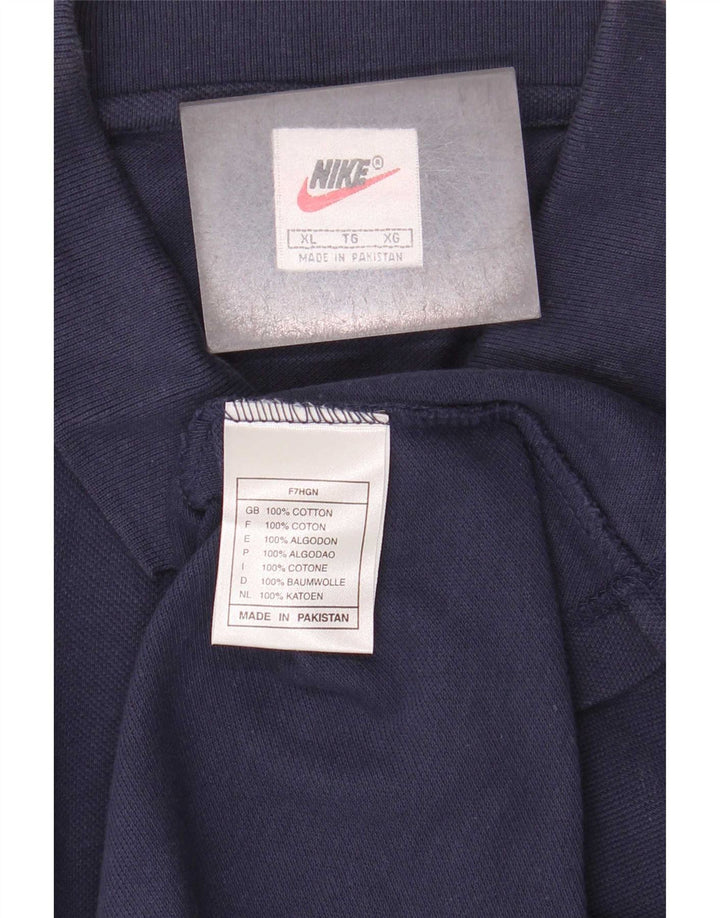 Tricou polo pentru bărbați Nike XL, bumbac bleumarin
