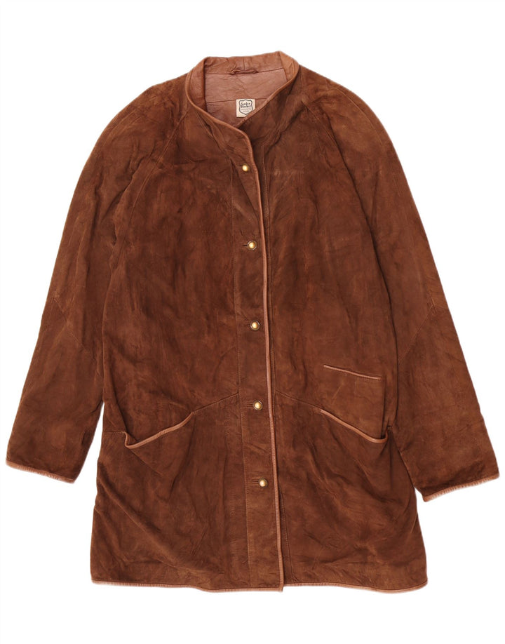 Jachetă de piele pentru femei Leder Herbst UK 18 XL maro clasică