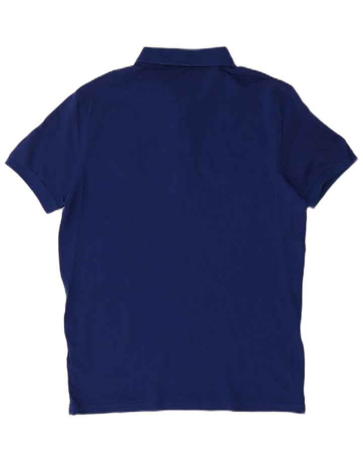 Cămașă polo pentru bărbați Hugo Boss Slim Fit Bumbac albastru mediu