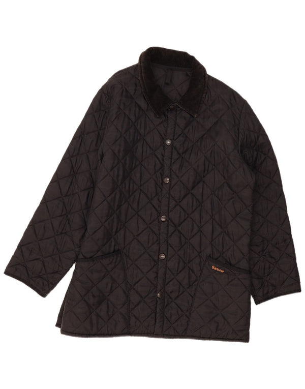 Jachetă matlasată LIDDESDALE Barbour pentru bărbați UK 40, mare, negru, nailon